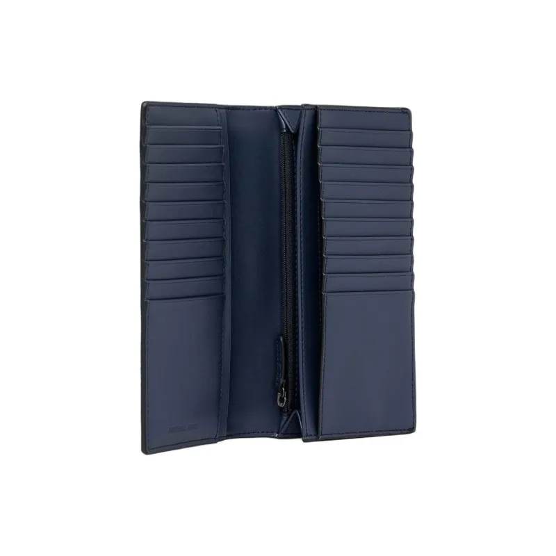 MICHAEL KORS RIVINGTON Regenerated Cow Leather Wallet Large Size Men's Marine Blue-2