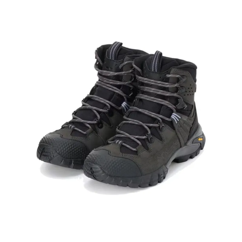 Columbia Cushioning, Abrasion Resistant, And Waterproof High Top Hiking Shoes Women's Black-2