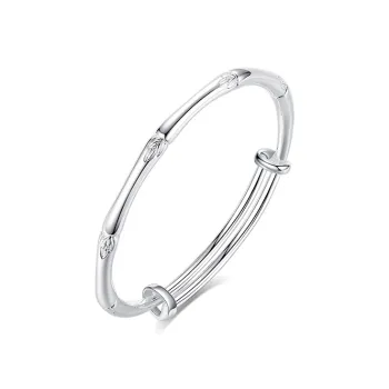 Children's Drawings S999 Fine Silver Bangles Women's