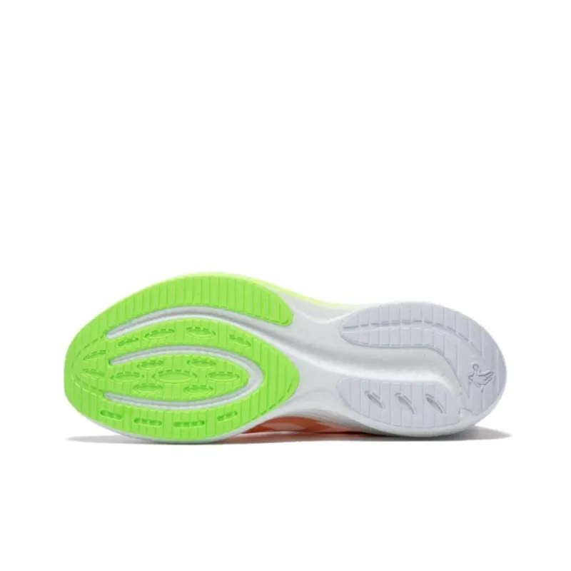 QIAODAN Light Speed 4.0PLUS Cushioning Breathable Coverage Low-Top Marathon Running Shoes Men's Orange White-4