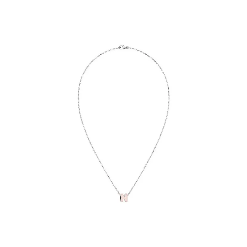 HERMES Mini Pop H Pendant Palladium tone-2
