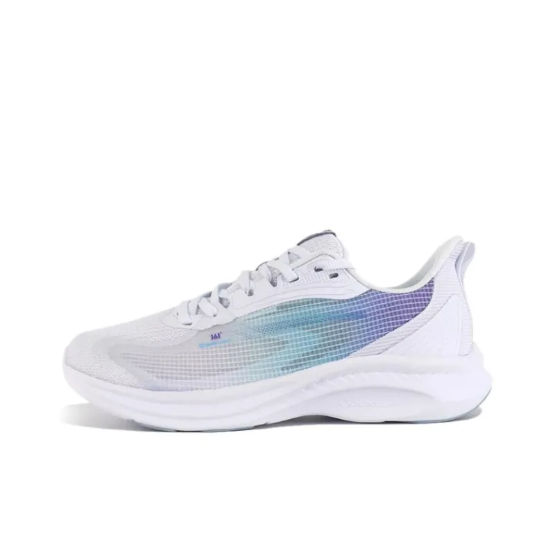 361° Cushioning, Wear Resistant Low Top Running Shoes Men's White Button Blue-0