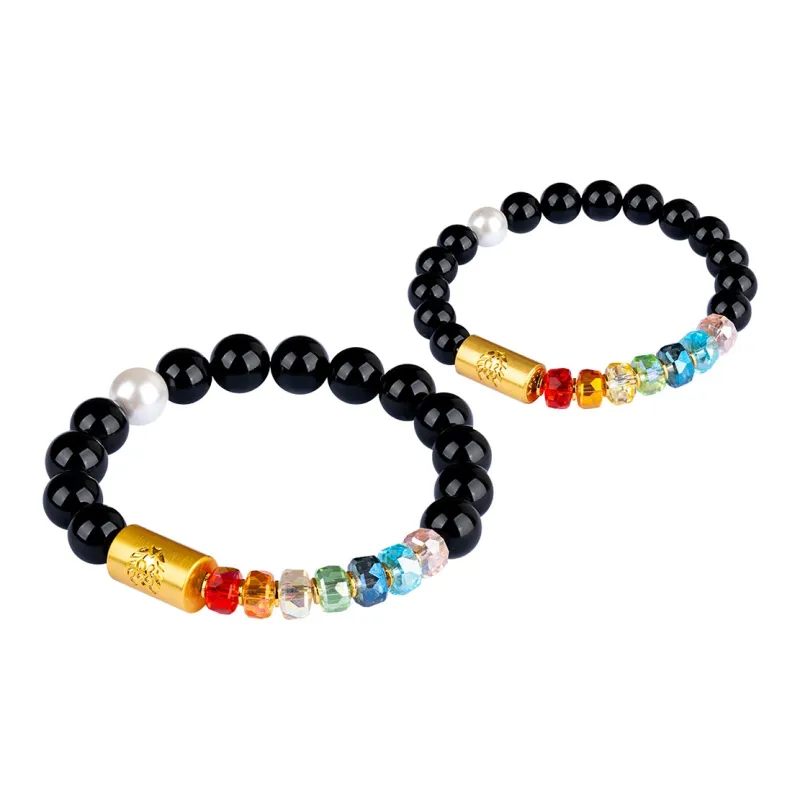 Rastaclat Agate Small Lion Chinese Style Beaded Bracelet Unisex-4