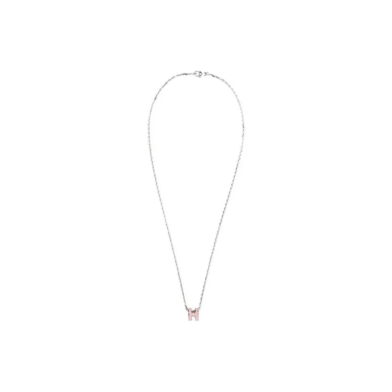 HERMES Mini Pop H Pendant Palladium tone-1