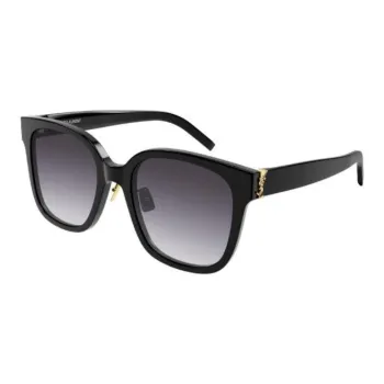 SAINT LAURENT Glue Square Sunglasses Women's Black