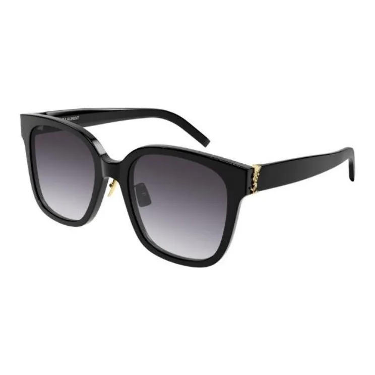 SAINT LAURENT Glue Square Sunglasses Women's Black-0