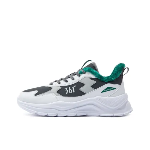 361° Water Resistant Lightweight Rebound Low Top Casual Running Shoes Men's White Green
