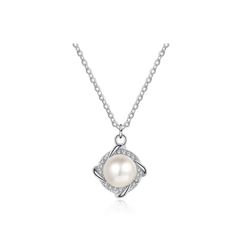 QIANCHANG Freshwater Pearl Necklaces Women's-0