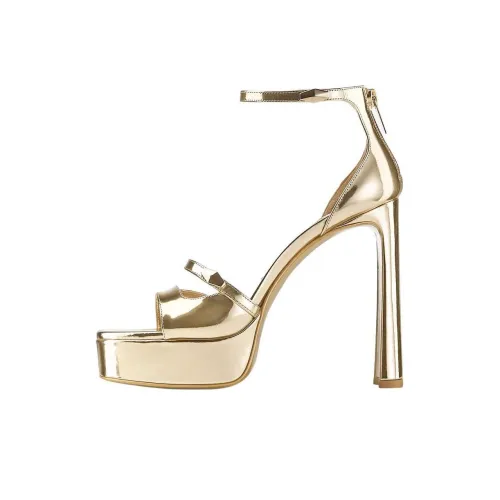 Jimmy Choo Claressa One Strap Sandals 12.5cm Women's Gold