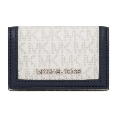 MICHAEL KORS Jet Set Travel Coated Canvas Key Pouch Small Size Women's Marine Blue