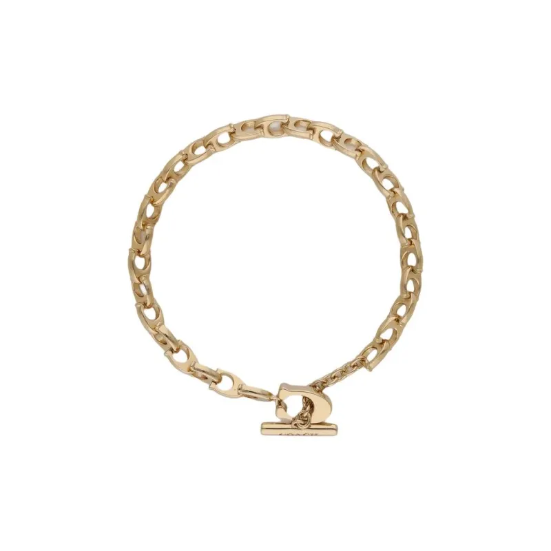 COACH Brass Bracelets Women's Gold-2