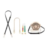 [Black]Crossbody Shoulder Strap+Decorative Chain (Comes with Modified Tool)