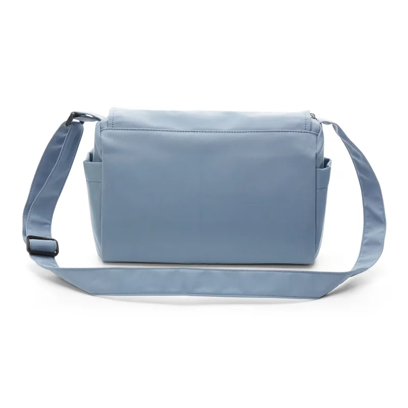 Kawasaki Fabric Crossbody Bag, Shoulder Bag, Messenger Bag Regular Unisex Black/Ecru/Haze Blue-12