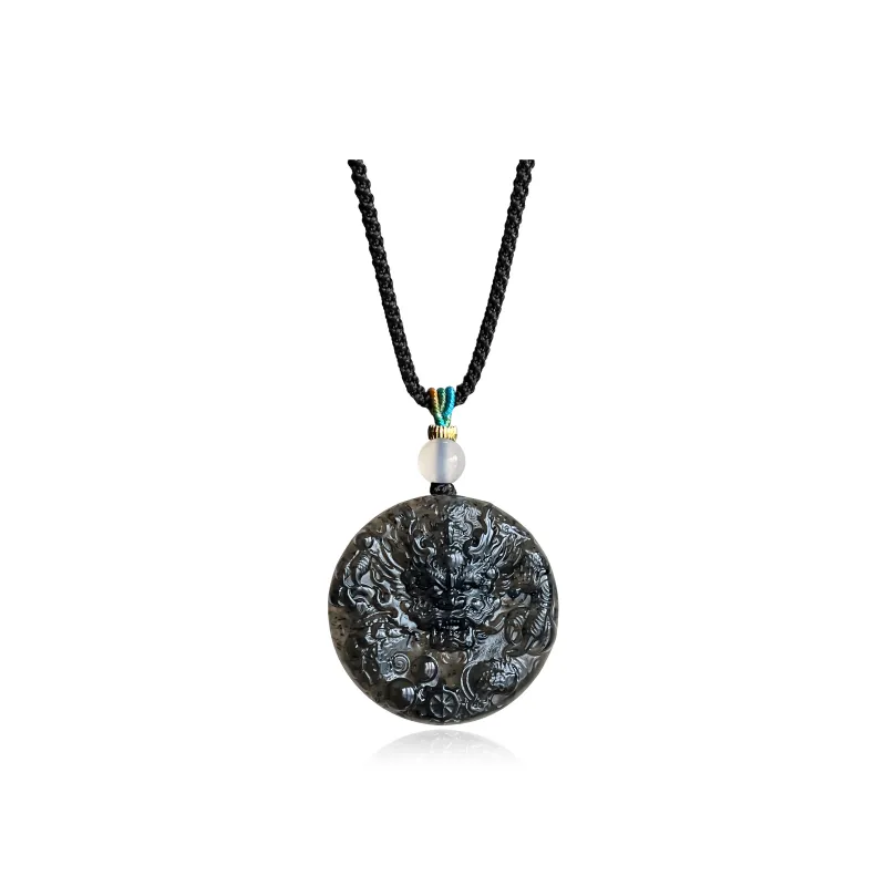 Tang Zhi Serpentine Jade Necklaces Unisex-0