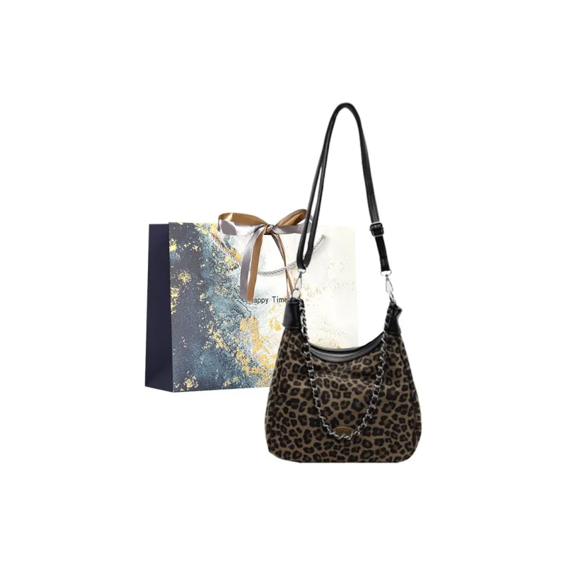 Iman's House Canvas Shoulder Bag Large Size Women's Coffee/Black-6