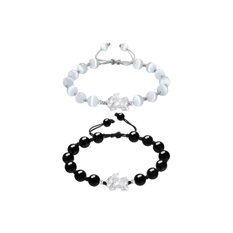 CHINA GOLD Glass Cat Eye Bracelets Unisex-14