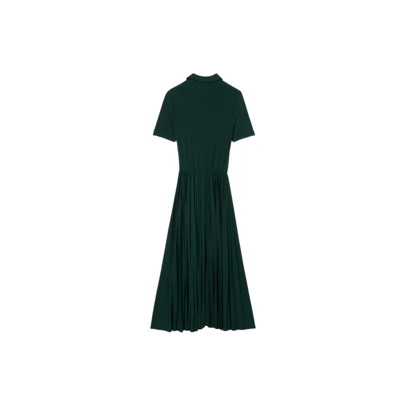 LACOSTE Short-Sleeved Dresses Women's Medium Pea Green-1