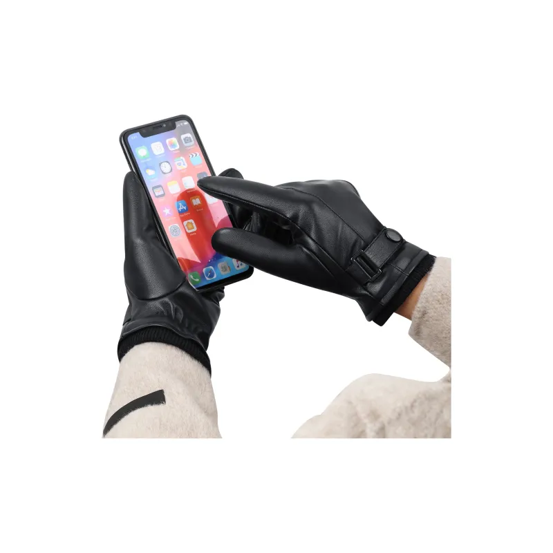 SEPTWOLVES Sheepskin Cycling Driving Motorcycle Touchscreen Glove WO Unisex-4