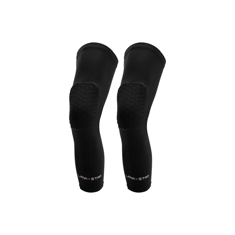 LARA STAR Running Soccer Leg Guards Breathable Warm Protective Pressurized And Non Slip 1 Pair-3