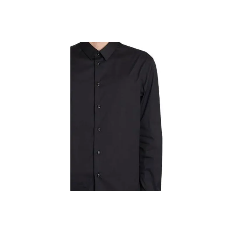 EMPORIO ARMANI Stretch Cotton Poplin Shirt-5