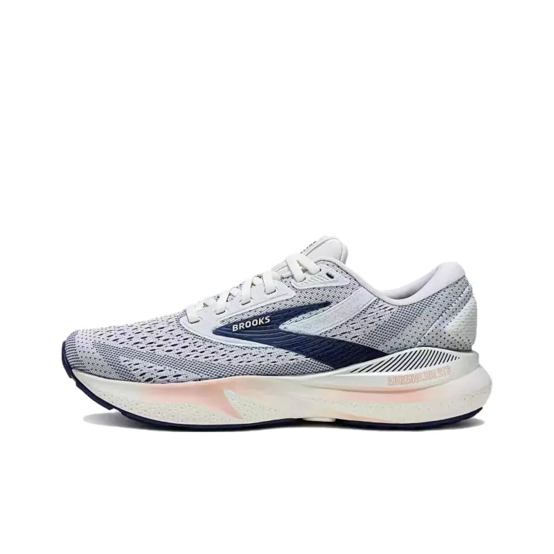 Brooks Adrenaline GTS Slip Resistant Breathable Low Top Casual Running Shoes Women's Gray Blue-0