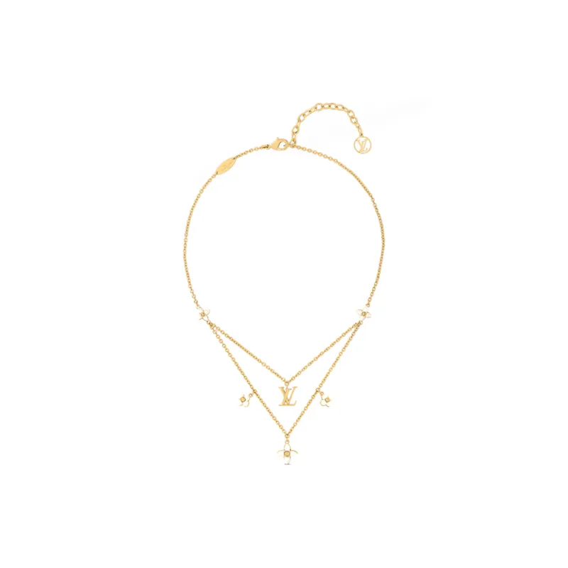 LOUIS VUITTON Lv Floragram Necklace-3