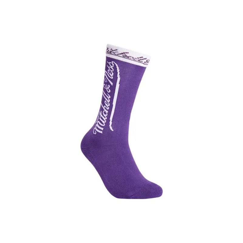 Mitchell & Ness Knee High Socks Unisex 1 Pack Purple-1
