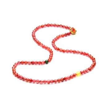 Honglangji Southern Red Agate Necklaces Women's