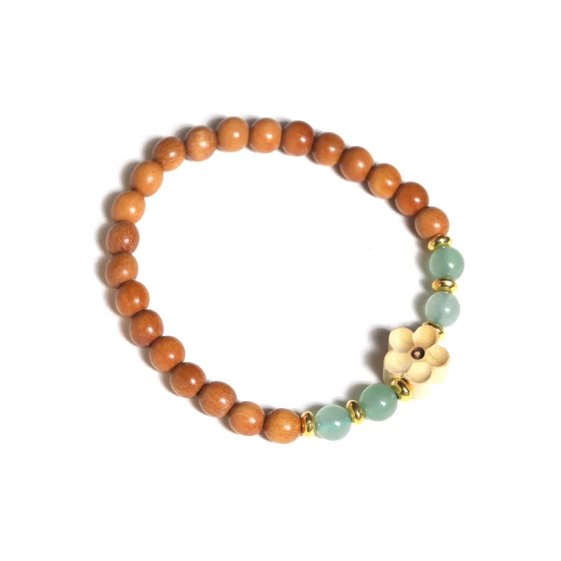 WUDE Barbie Sandalwood Wooden Bracelets Unisex-0