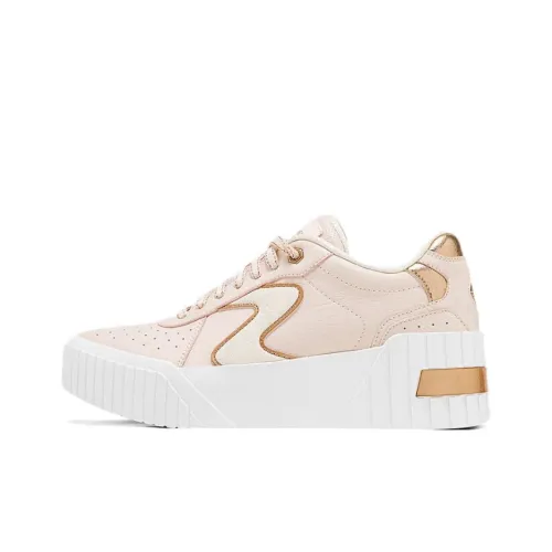 Skechers Anti Slip Wear Resistant Low Top Skateboard Shoes Women's Pink