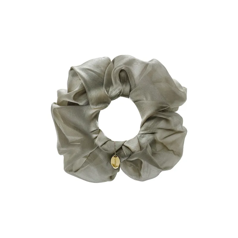 ROYALSASA Silk Chiffon Hair Tie Women's-0