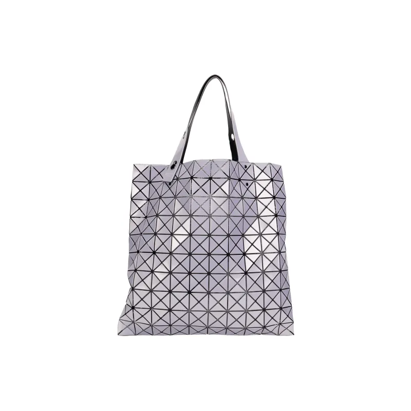 ISSEY MIYAKE Prism Polyester Tote Bag, Shopping Bag, Handbag, Shoulder Bag Women's Silver Blue-5