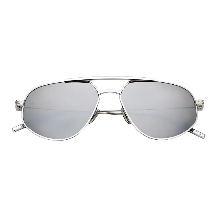 GIVENCHY Metal Aviator Sunglasses Unisex Silver-1