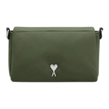 AMIPARIS Fabric Crossbody Bag, Shoulder Bag Medium Size Unisex Olive Green