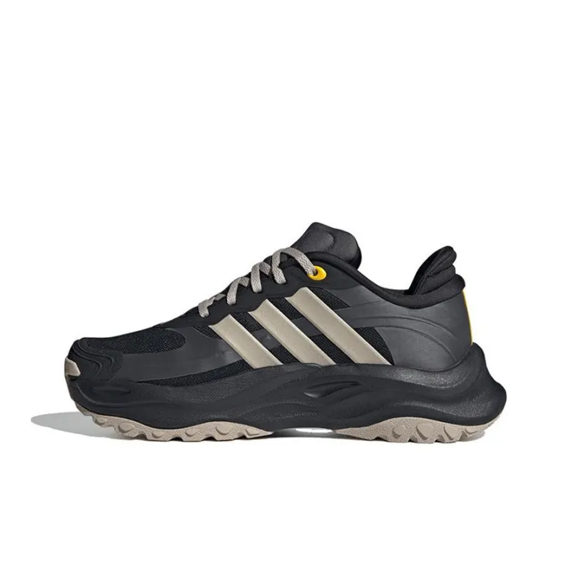 Adidas Maxxwavy Anti-Slip Wear-Resistant Low-Top Casual Running Shoes Men's Brown Gray-0