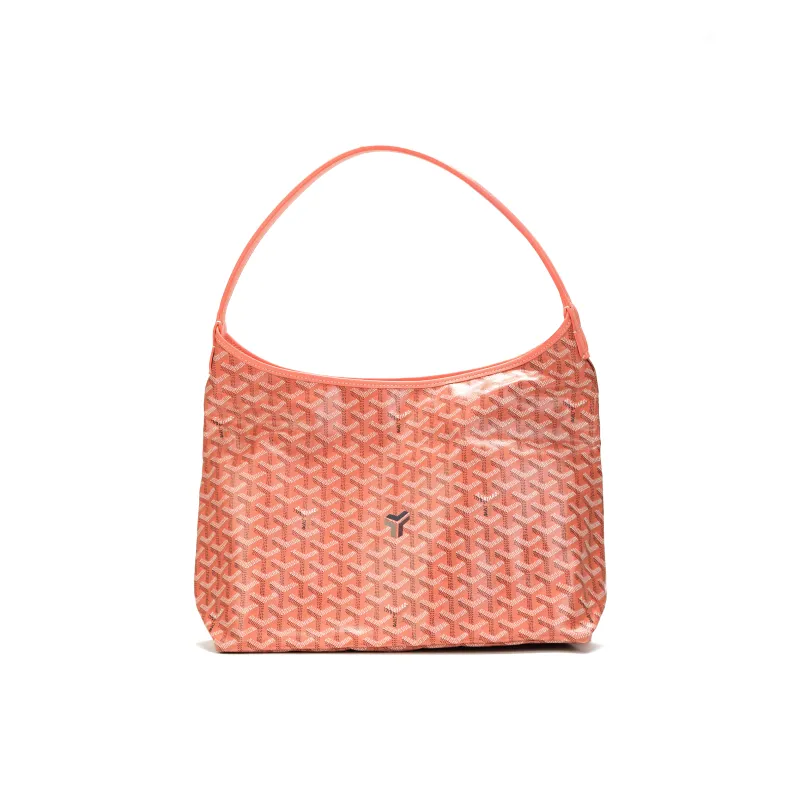 GOYARD Bohème Hobo Canvas With Leather Hobo Bag, Shoulder Bag Women's Coral Pink-0