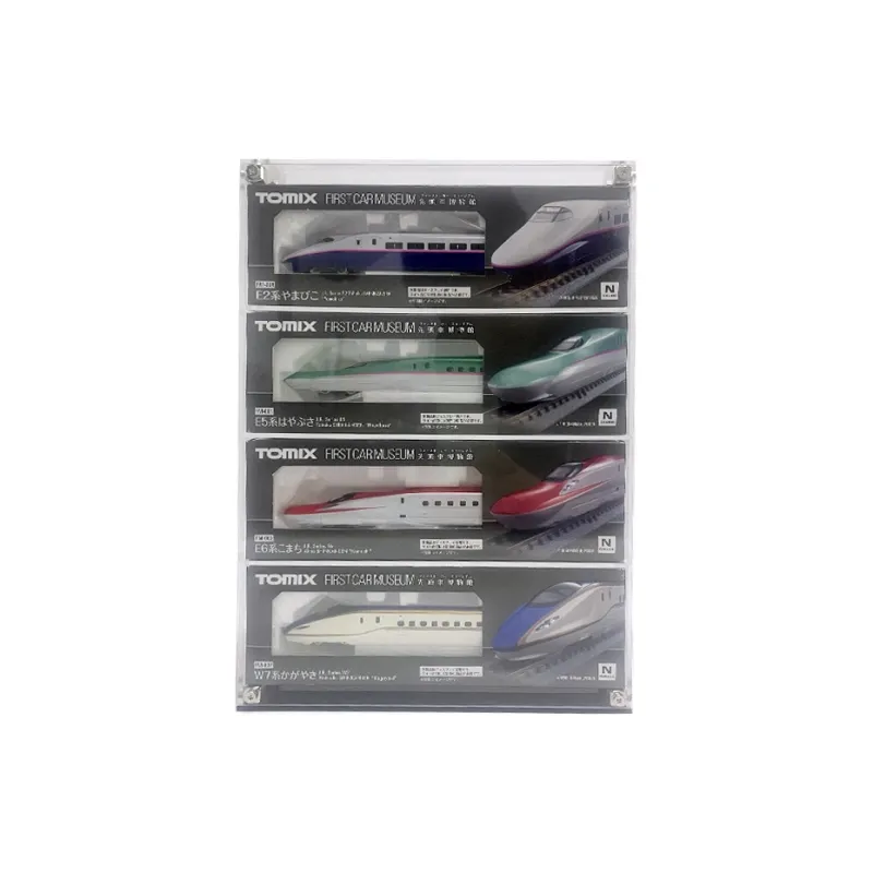 KGBOX For Dollhouse Toy Dust Resistant Plaid Acrylic Storage Box Transparent Display Stand Model Accessories-0
