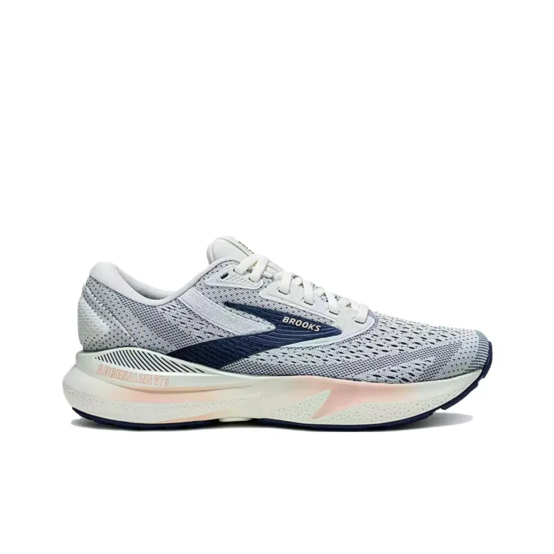 Brooks Adrenaline GTS Slip Resistant Breathable Low Top Casual Running Shoes Women's Gray Blue-1