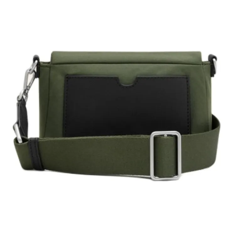 AMIPARIS Fabric Crossbody Bag, Shoulder Bag Medium Size Unisex Olive Green-2