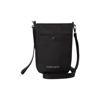 CORALIQUE Polyester Crossbody Bag Mini Unisex Black