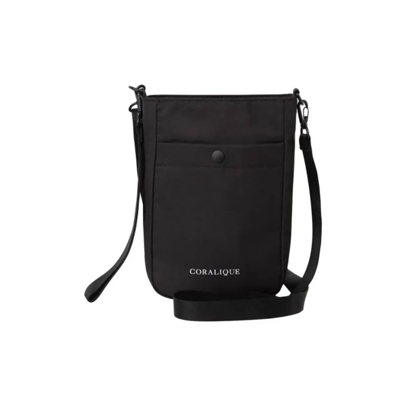 CORALIQUE Polyester Crossbody Bag Mini Unisex Black-0