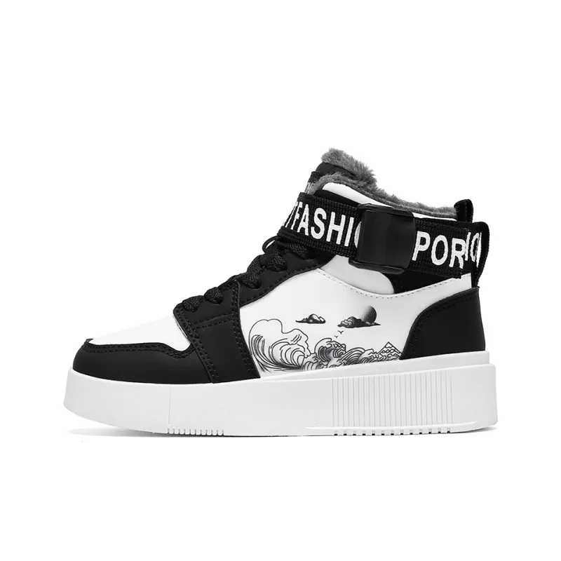 SOURCE Slip Resistant Cushioning Impact Resistance Abrasion Resistant High Top Skateboard Shoes Unisex-4