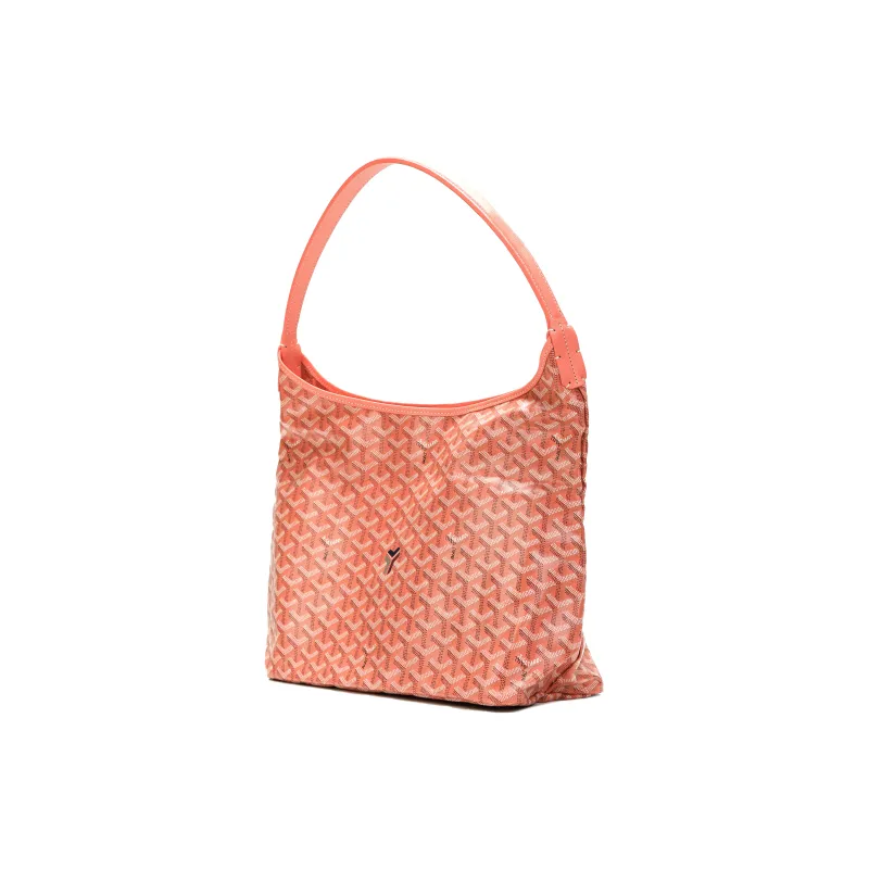 GOYARD Bohème Hobo Canvas With Leather Hobo Bag, Shoulder Bag Women's Coral Pink-2