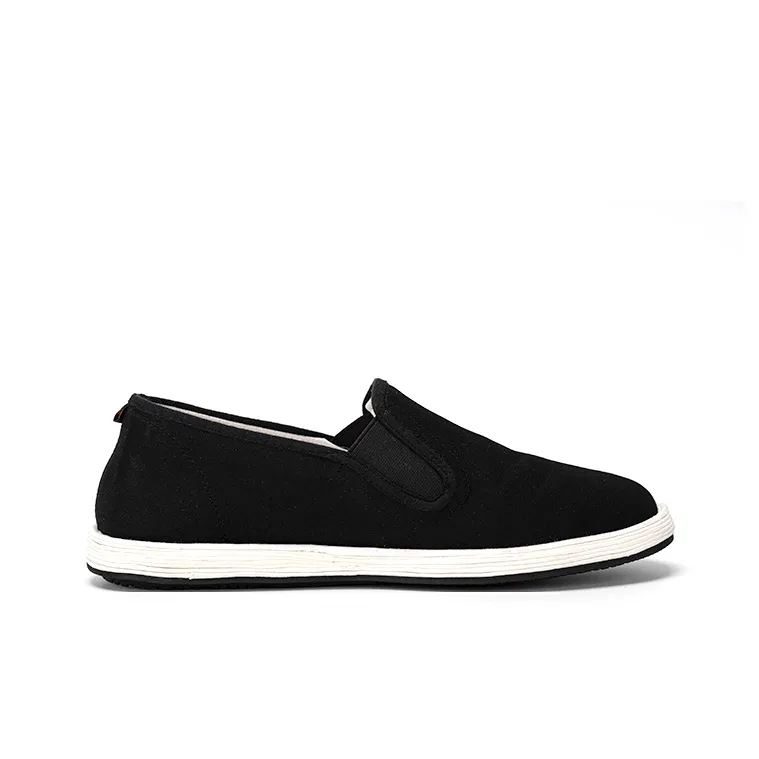 Bian Fumao Moisture Wicking Lightweight Breathable Slip Resistant Low Top Eucalyptus Casual Shoes Men's Black-1