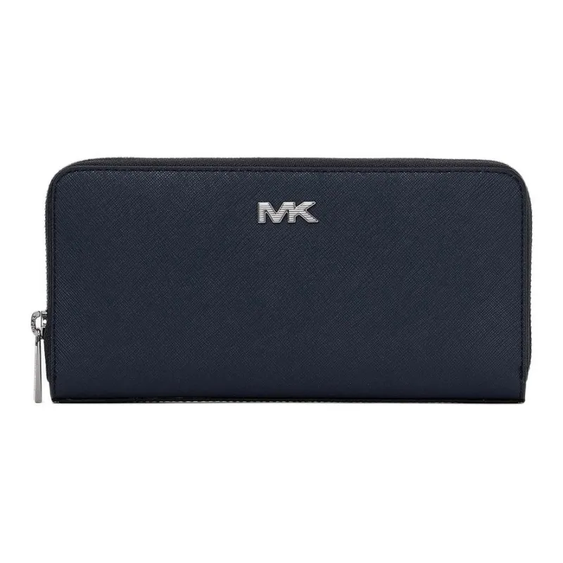 MICHAEL KORS RIVINGTON Regenerated Cow Leather Wallet Men's Marine Blue-0
