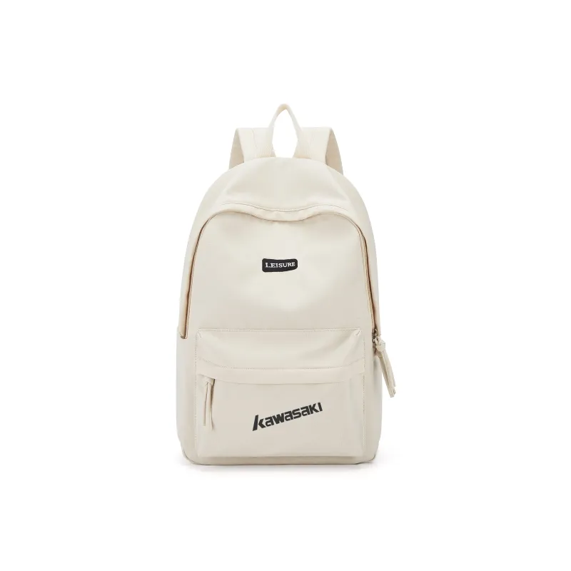 Kawasaki Fabric Backpack Laptop Bag Unisex Ecru/Gray/Black-0