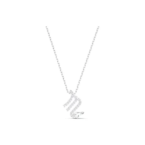 Swarovski Zodiac II Metal Constellation Necklace Women's Silver