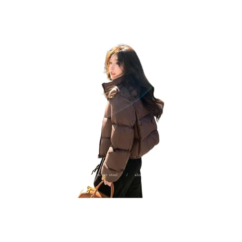 Flowers In Water Puffer Jacket Women's-5
