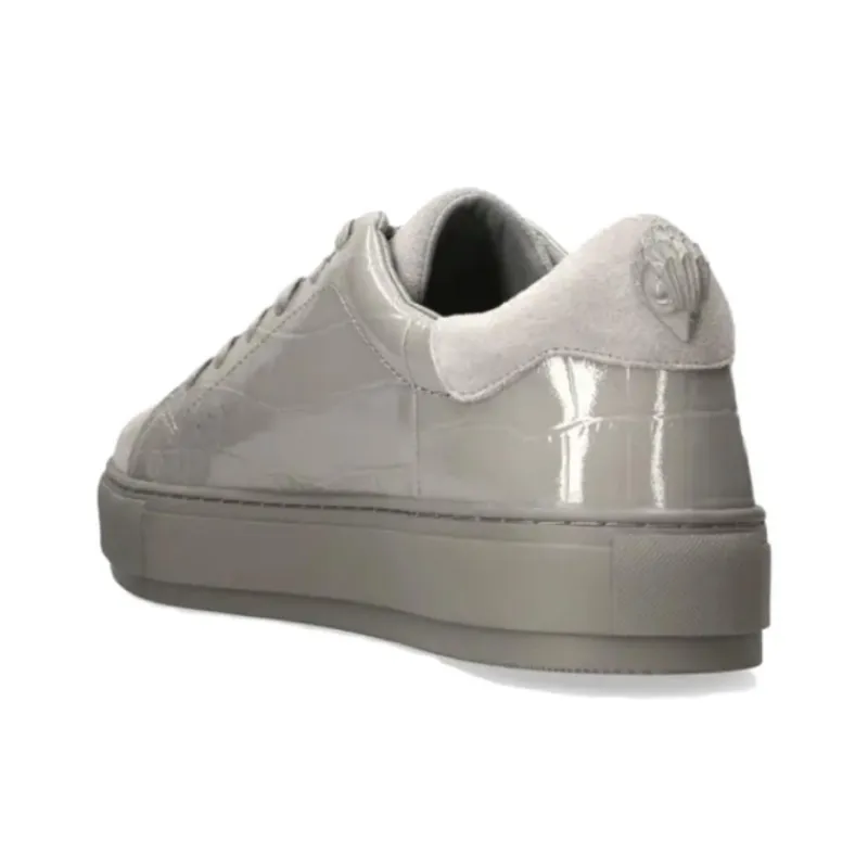 Kurt Geiger London Laney Croc Low-Top Skateboard Shoes 3.3cm Men's Gray-4