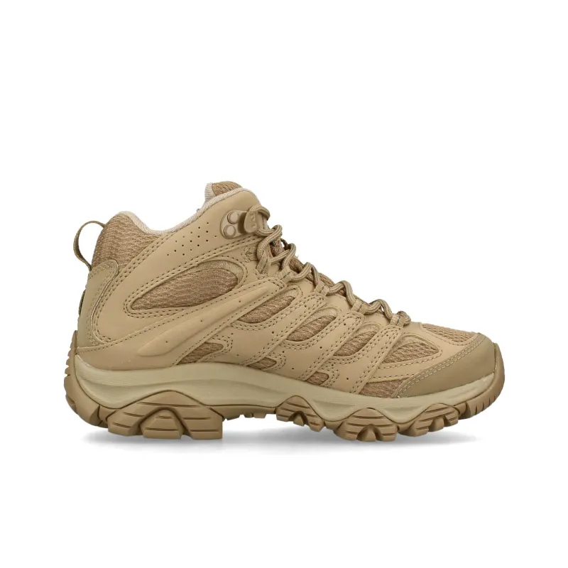 MERRELL MOAB 3 Anti Slip Wear Resistant High Top Hiking Shoes Women's Beige-1